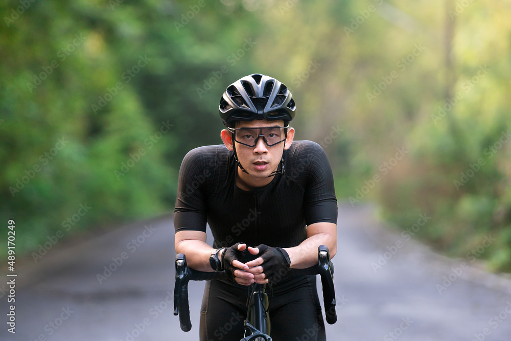 cycling tired and rest during ride bicycle on street, road, with high speed for exercise hobby and competition in professional tour cycling tired and rest during ride bicycle on street, road, with high speed for exercise hobby and competition in professional tour