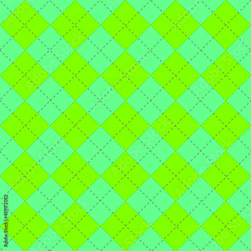 Green diamond square with alternating lime green stripes on a transparent background. And you can use it on Saint Patrick’s Day. It is a seamless vector pattern work.