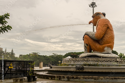 Views in detail of Balikpapan City while a walking tour,  East Kalimantan, Borneo, Indonesia.