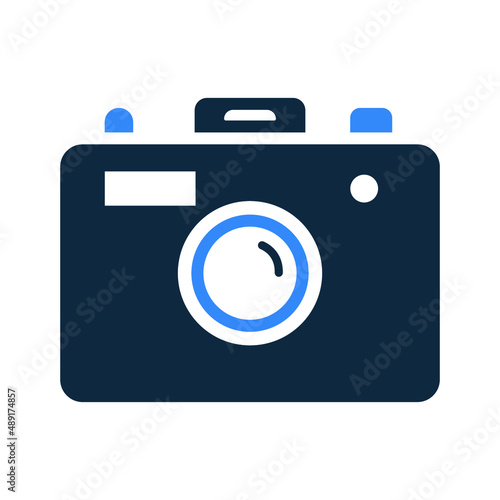 Photography, camera icon. Editable vector graphics.