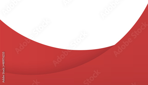 Red wavy structure dynamic form decorative multilevel background realistic 3d template vector