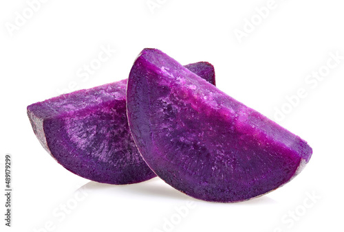 Wallpaper Mural purple yams on isolated white background Torontodigital.ca