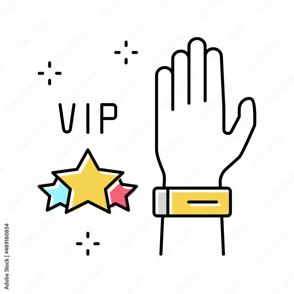 Tigeen 100 Pieces VIP Wristbands Party Wristbands Cloth Wristbands Armbands  for Events VIP Bracelets for Events
