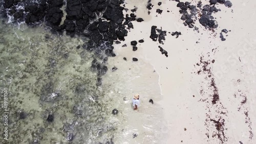 Drone video from Mauritius island, drone travel, beautiful views and tropics