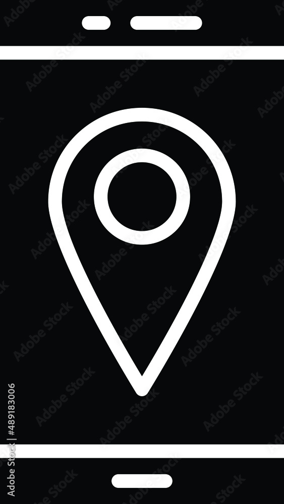Mobile location Vector Icon Design Illustration
