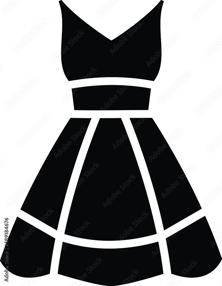 Dress Vector Icon Design Illustration Dress Vector Icon Design Illustration