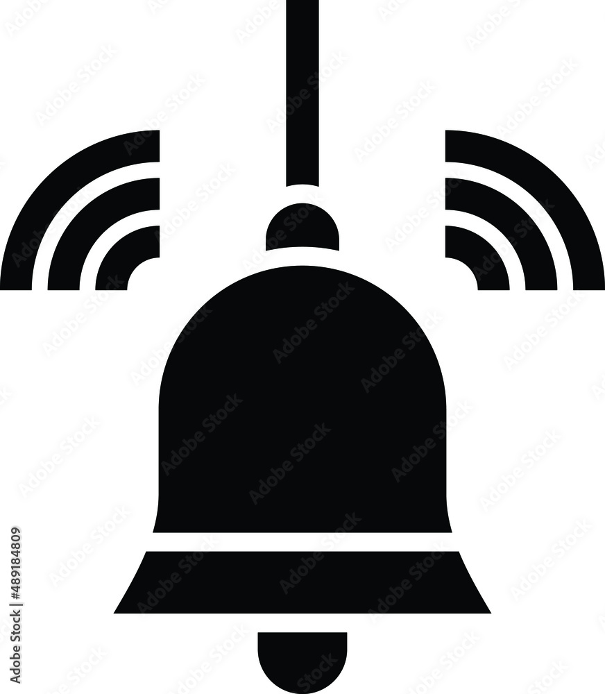 Fototapeta premium Bell Vector Icon Design Illustration