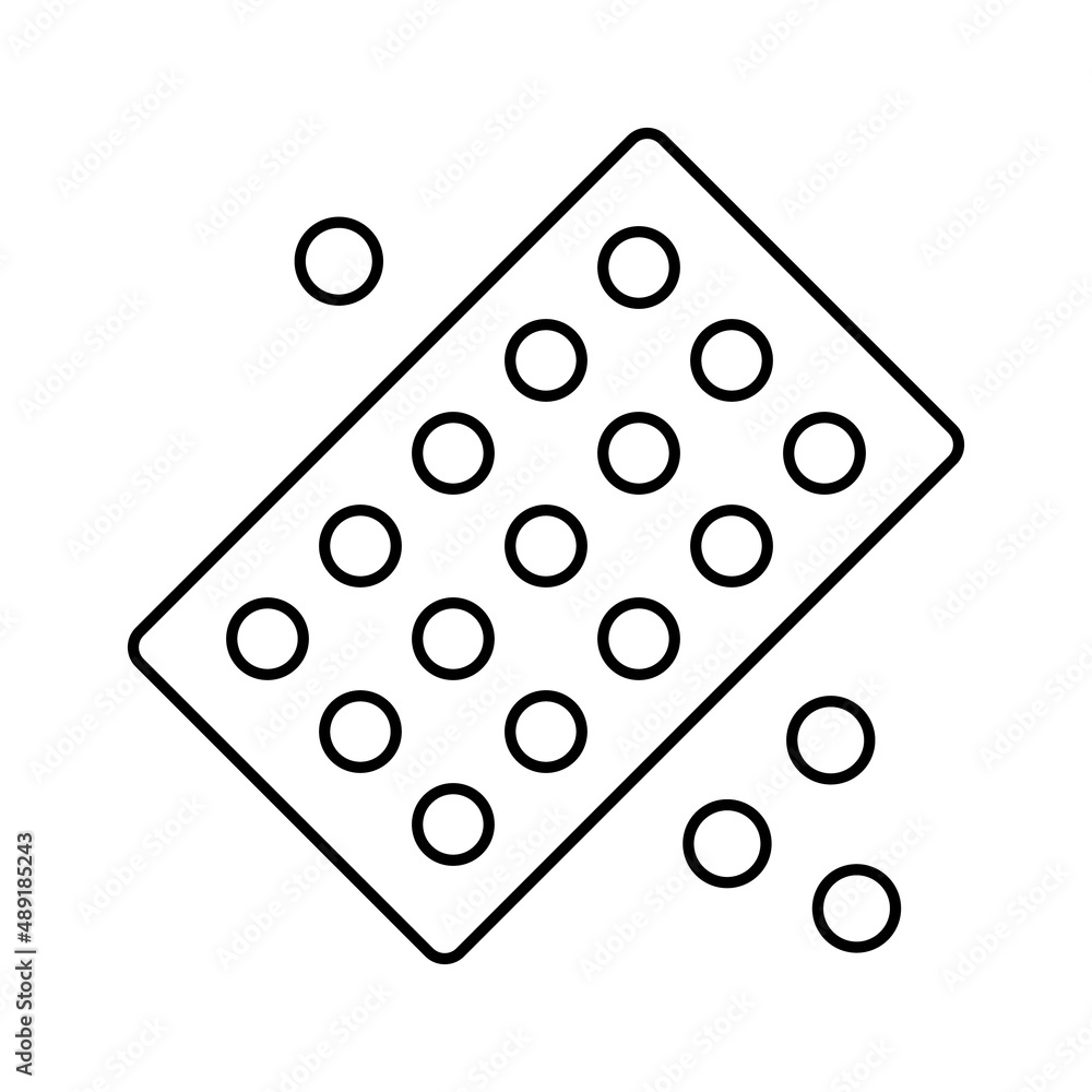 drug homeopathy package line icon vector illustration drug homeopathy package line icon vector illustration