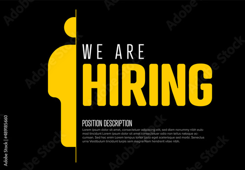 We are hiring minimalistic flyer template