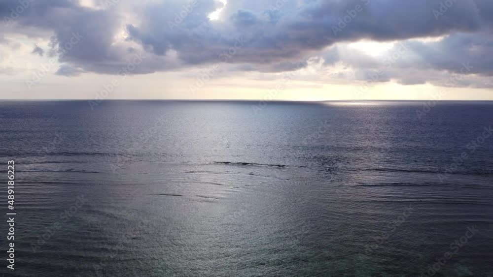 Drone video of Mauritius sunset in the ocean. Drone video from Mauritius island, drone travel, beautiful views and tropics Drone video of Mauritius sunset in the ocean. Drone video from Mauritius island, drone travel, beautiful views and tropics