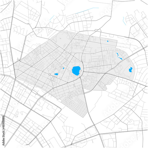 Weißensee, Berlin, Deutschland high detail vector map