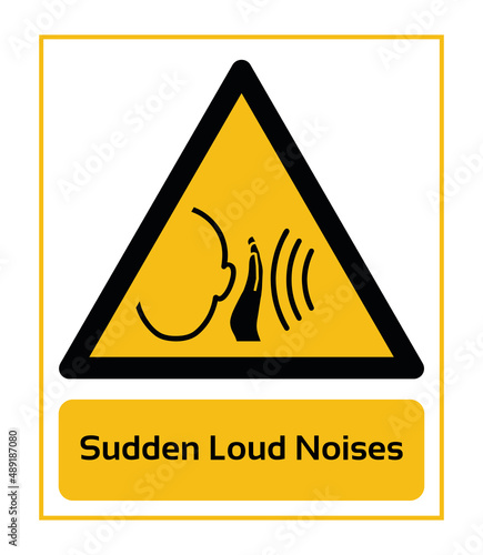Sudden Loud Noises. Warning Signs. ISO 7010 Sign. Signs of Danger And Alerts. Caution Signs.