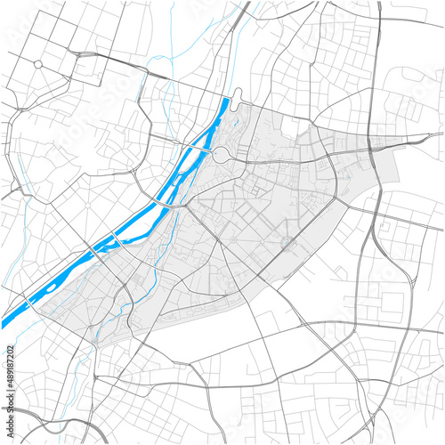 Au-Haidhausen, München, Deutschland high detail vector map