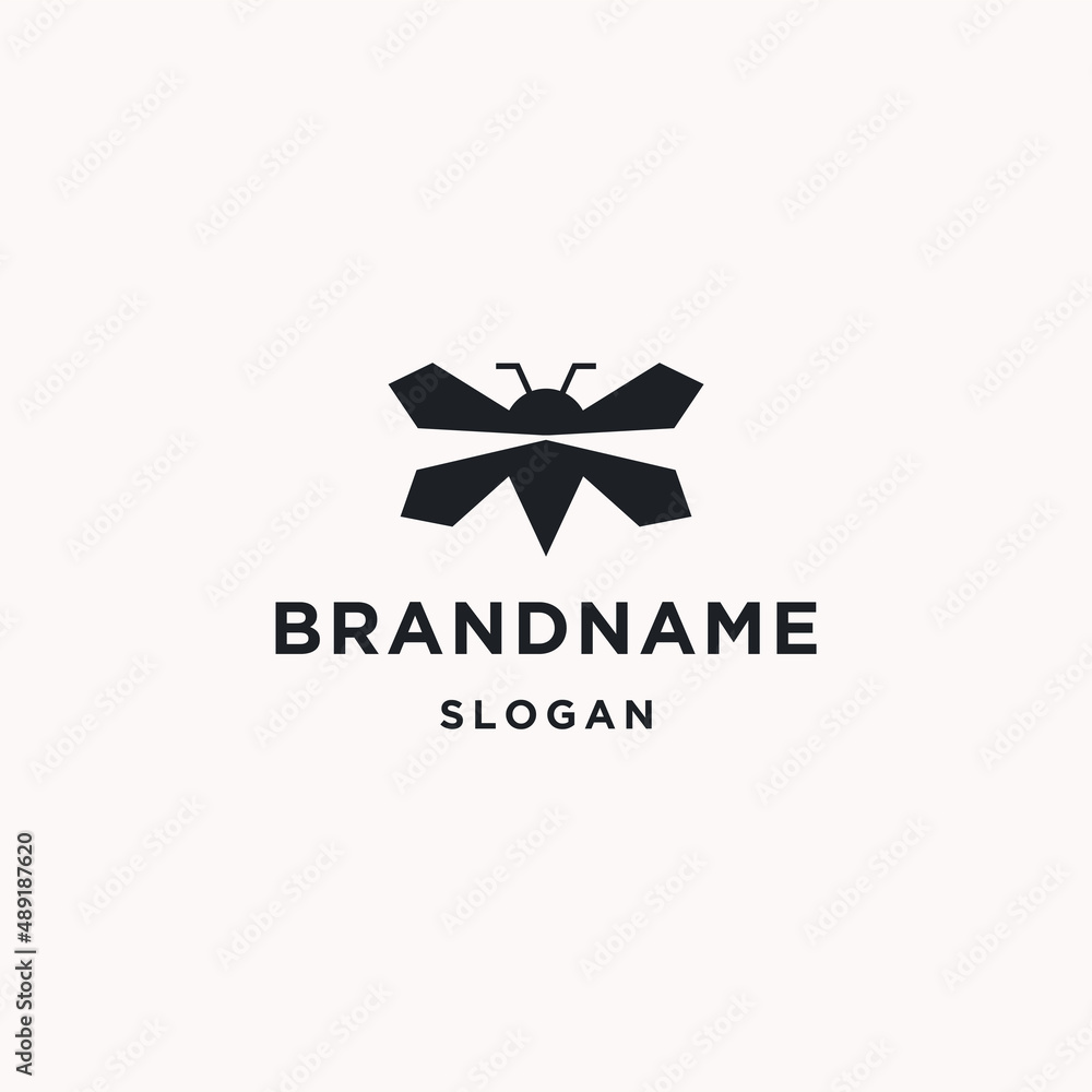 Obraz premium Honey bee logo icon design template