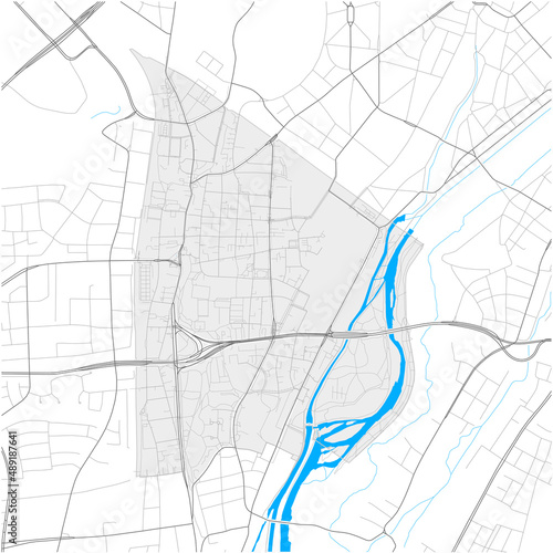 Sendling, München, Deutschland high detail vector map
