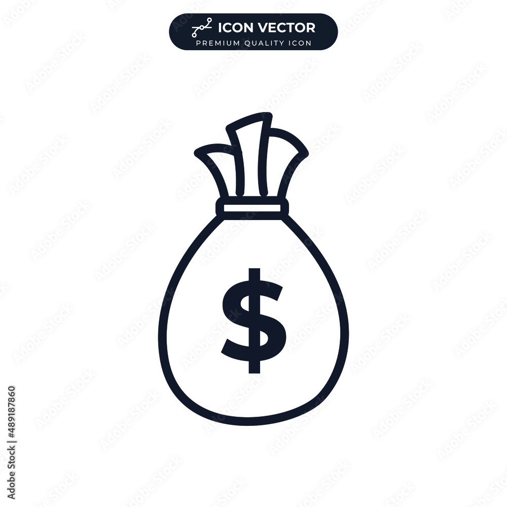 money bag icon symbol template for graphic and web design collection logo vector illustration money bag icon symbol template for graphic and web design collection logo vector illustration