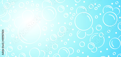 Sparkling water , water drops. Cartoon bath soap with lather silhouette. Soap with foam and bubbles. Vector icon or symbol. Clean, bath suds. shampoo. World water day, March, Save the water. H2O
