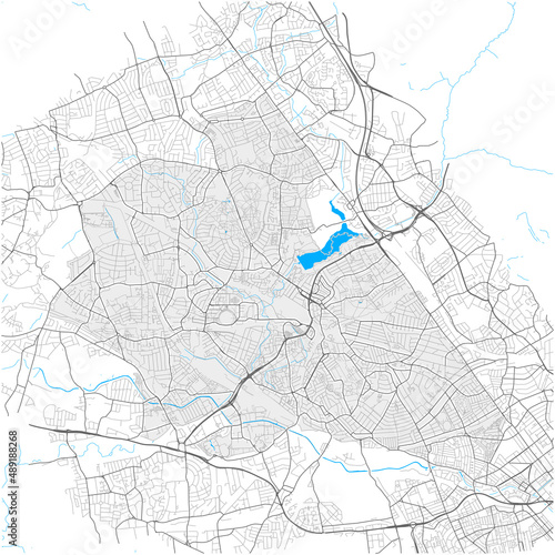 Brent, Greater London, United Kingdom high detail vector map