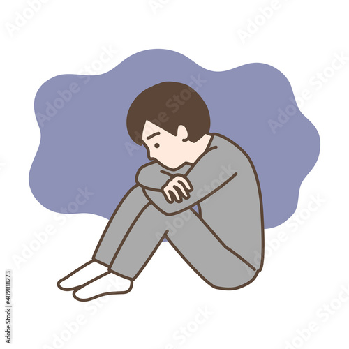 落ち込む　男性