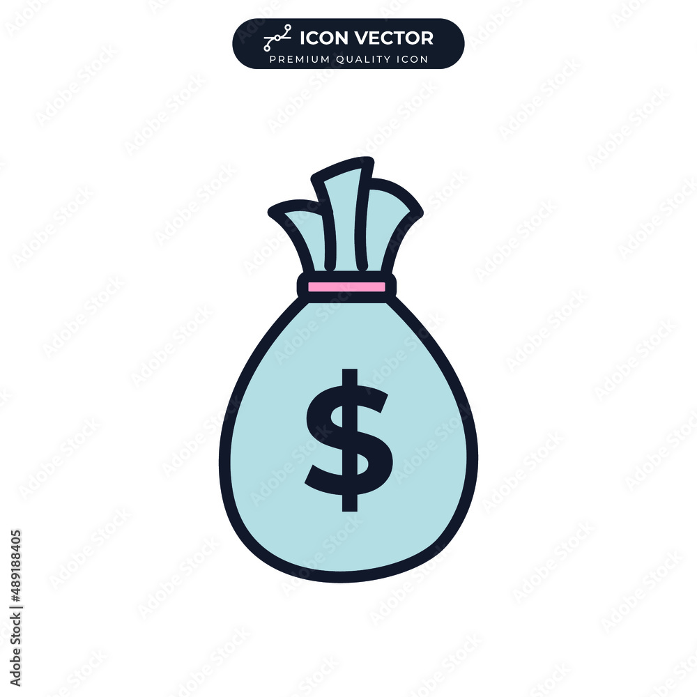 money bag icon symbol template for graphic and web design collection logo vector illustration money bag icon symbol template for graphic and web design collection logo vector illustration