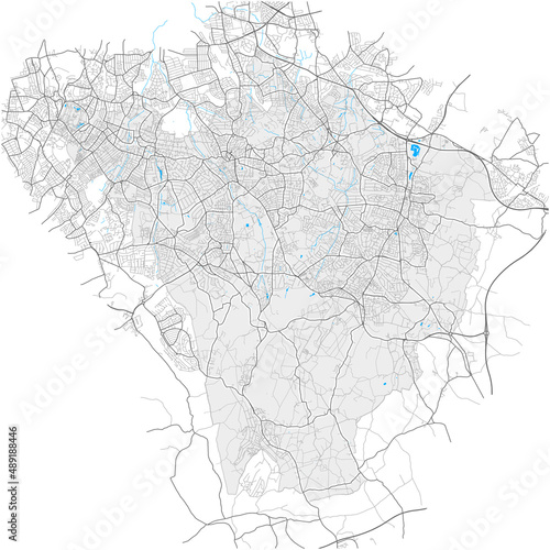 Bromley, Greater London, United Kingdom high detail vector map
