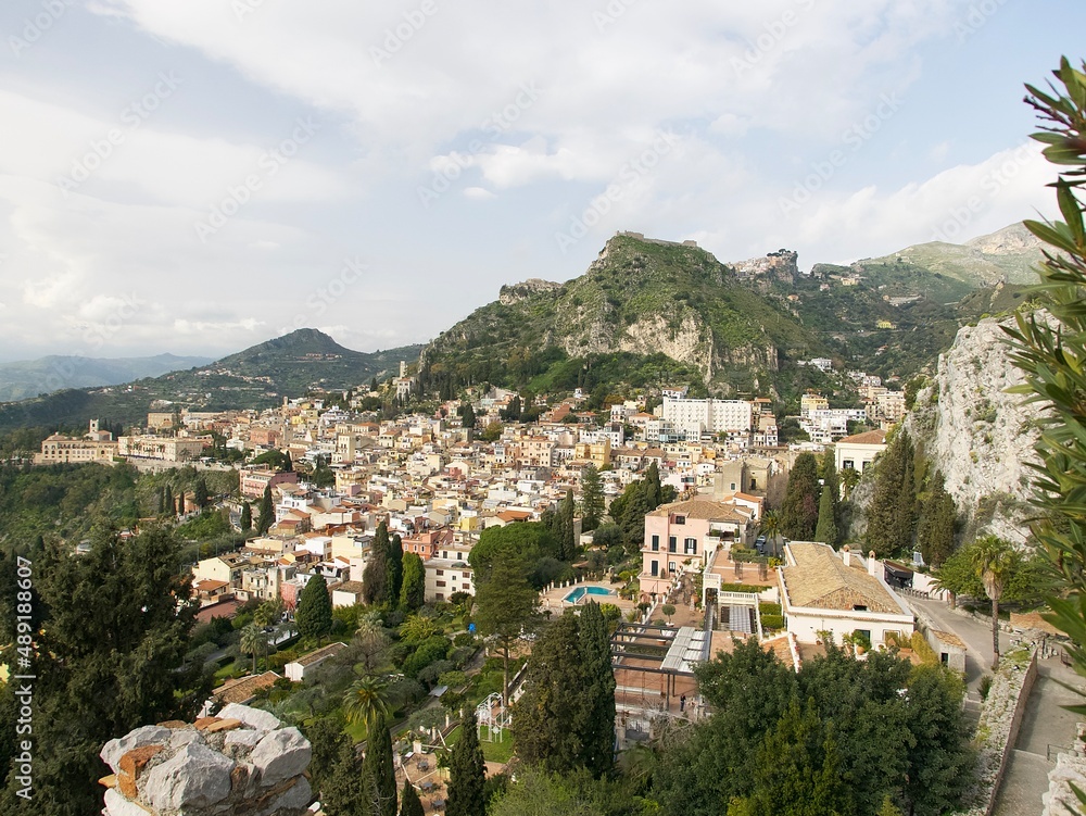 the fabulous town of Taormina located on the east coast of the island of Sicily