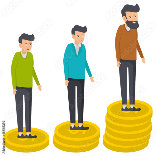 Increasing the Eligibility Age for Social Security Pension Concept, supports for various population group Vector Icon Design, Economic Assistance Symbol, Unemployment Benefits Sign, Unconditional