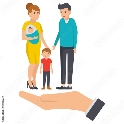 low-income family Concept, Temporary Basic Income Vector Icon Design, Economic Assistance Symbol, Unemployment Benefits Sign, Unconditional Income stock illustration