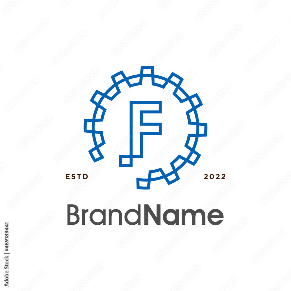 Initial F Gear Logo Initial F Gear Logo