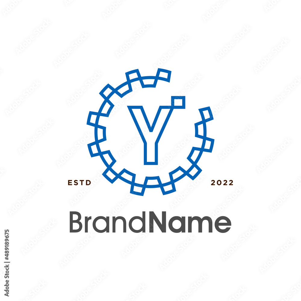 Initial Gear Y Logo Initial Gear Y Logo