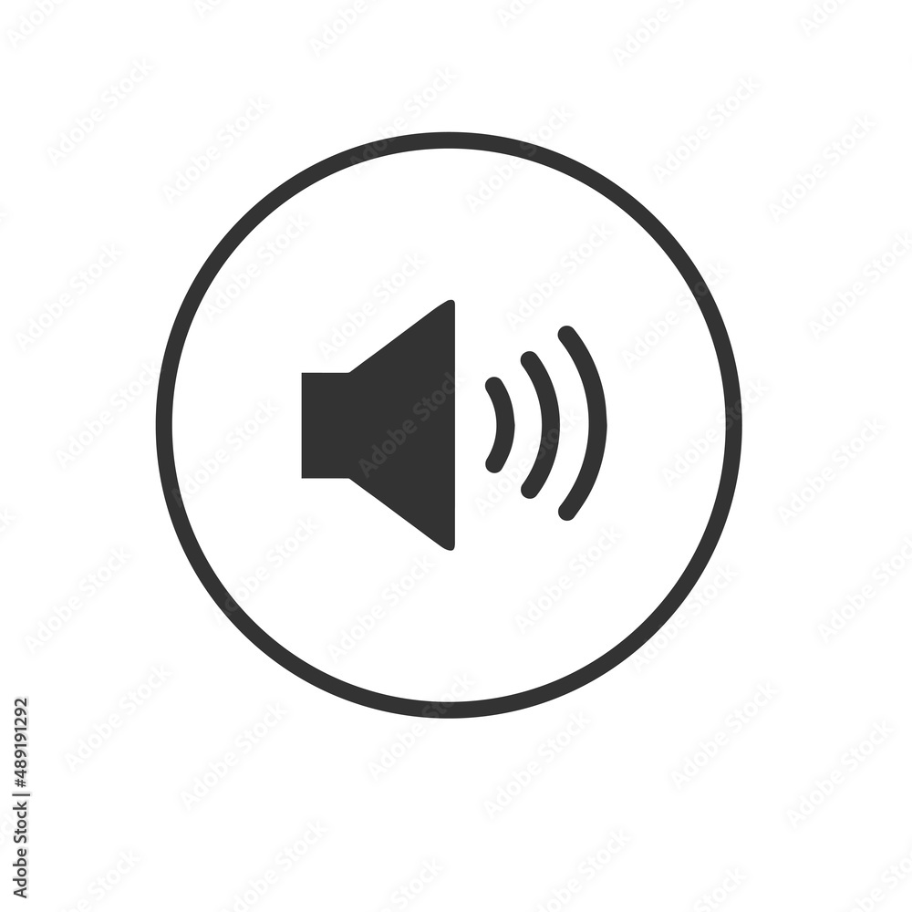speaker volume flat vector icon. for graphic design, logo, web site, social media, mobile app, Eps 10 speaker volume flat vector icon. for graphic design, logo, web site, social media, mobile app, Eps 10