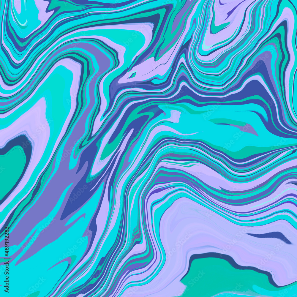Abstract geometric pattern with random swirl wavy multicolored shapes Swirl painting effect