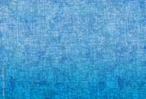 青いグラデーションの木綿の布テクスチャー