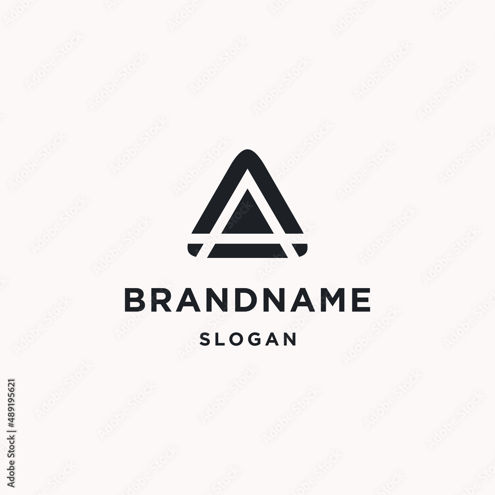 Letter a abstract logo icon flat design template Letter a abstract logo icon flat design template