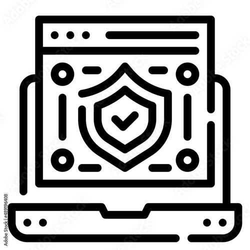 antivirus outline icon