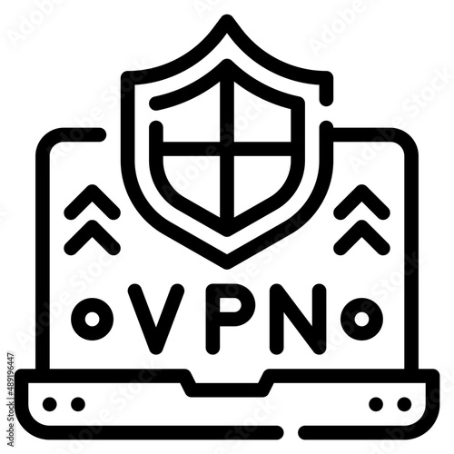 vpn outline icon