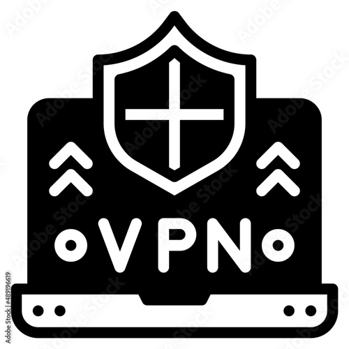 vpn glyph icon