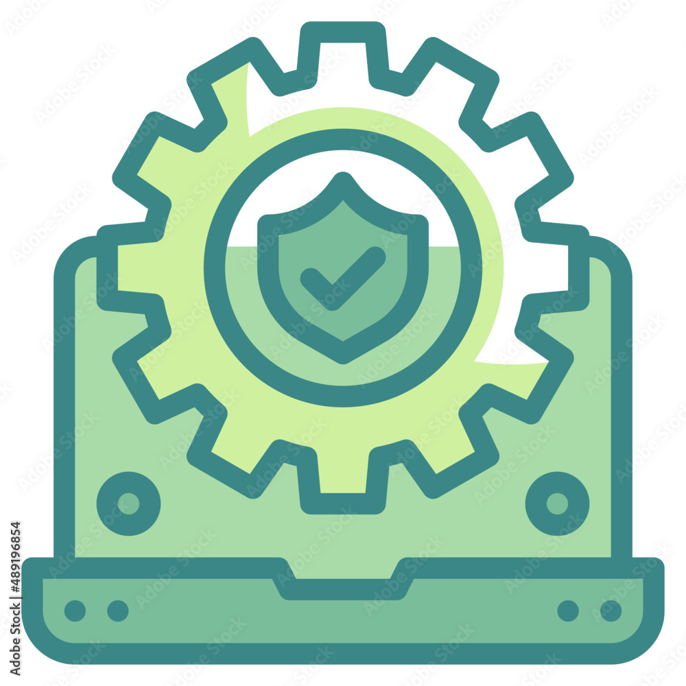 setting blue line icon setting blue line icon