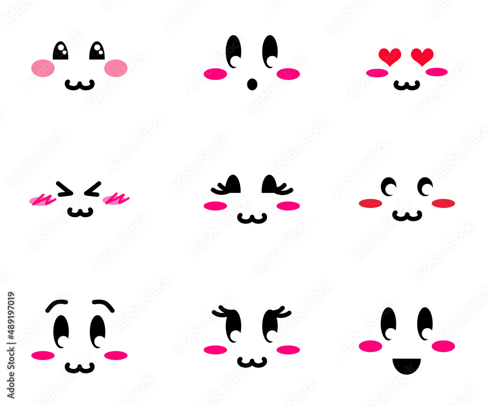 Set of various funny emoticons. Emotions. Vector illustration. Set of various funny emoticons. Emotions. Vector illustration.