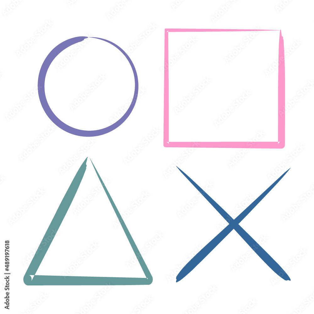 illustration of a set of four arrows illustration of a set of four arrows