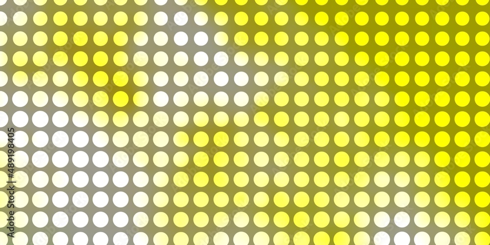 Light Green, Yellow vector pattern with circles. Light Green, Yellow vector pattern with circles.