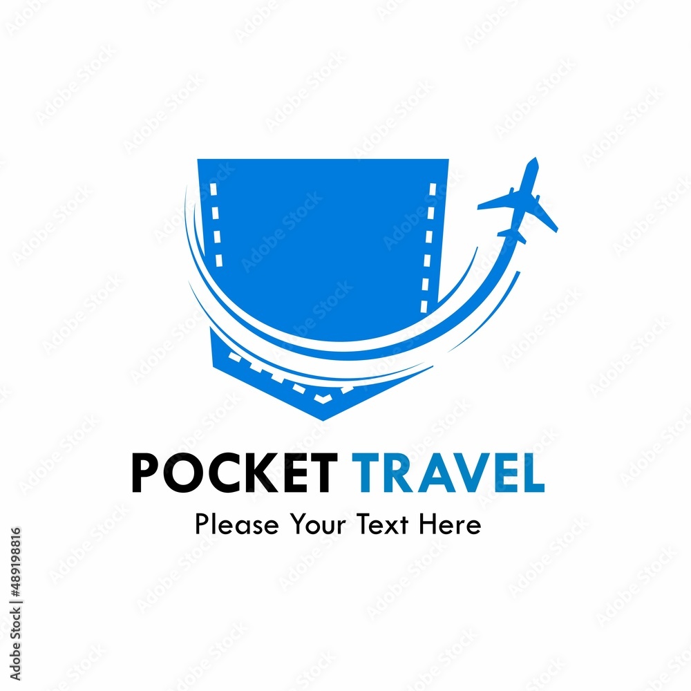 Pocket travel logo template illustration Pocket travel logo template illustration