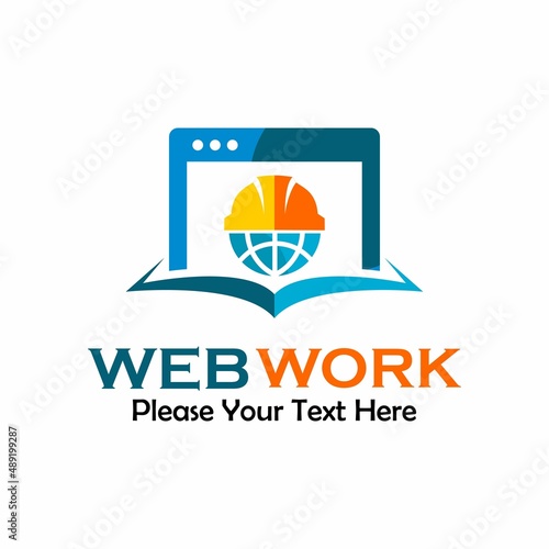 Web work logo template illustration