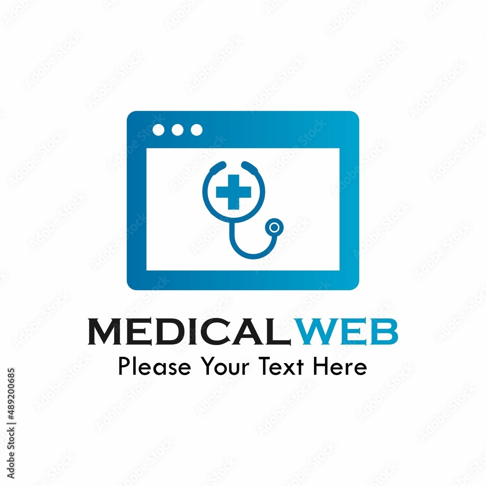 Medical web logo template illustration Medical web logo template illustration