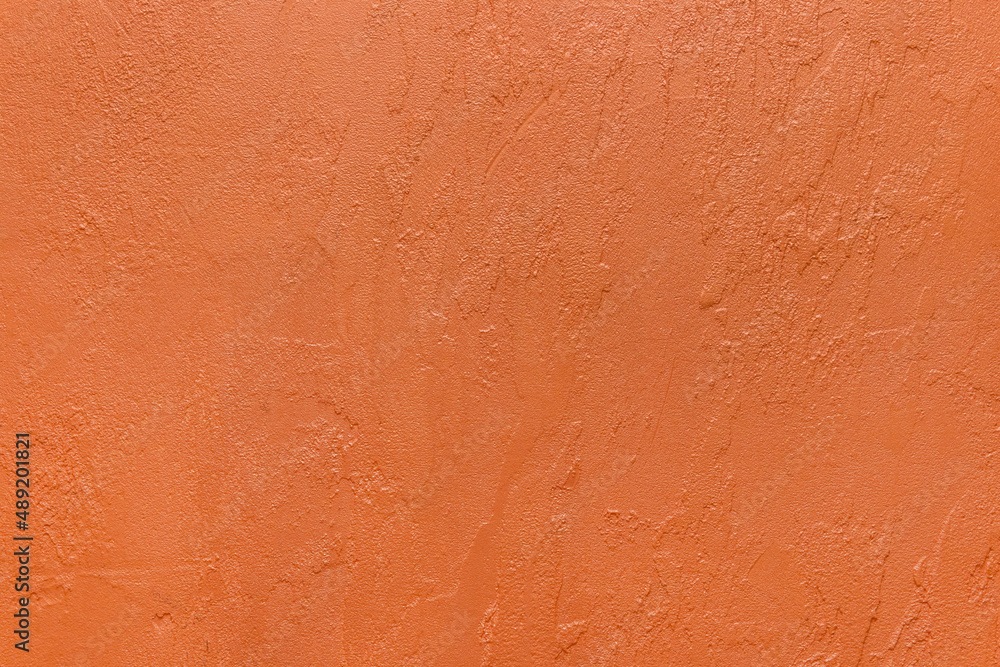 Orange Plaster Abstract Stucco Pattern Rough Wall Surface Design Texture Background
