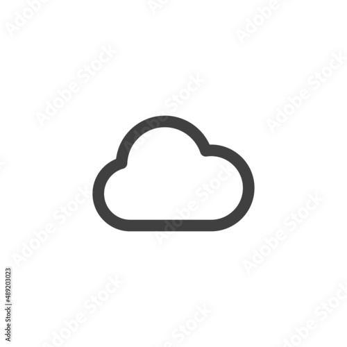 Cloud line icon