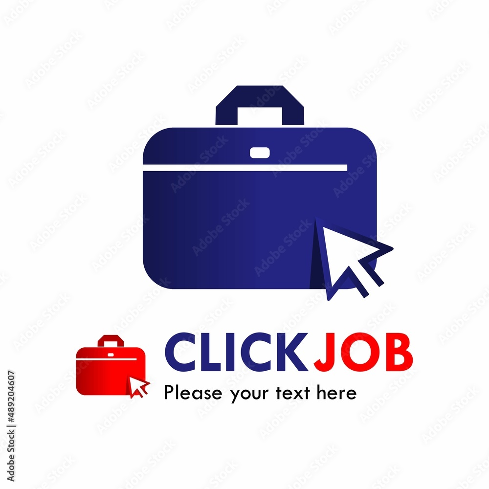 Click job logo template illustration Click job logo template illustration