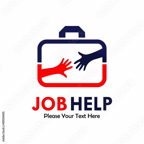Job help logo template illustration