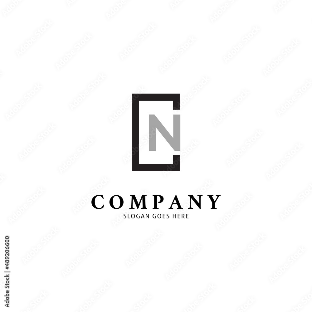 Initial Letter CN Icon Vector Logo Template Illustration Design Initial Letter CN Icon Vector Logo Template Illustration Design