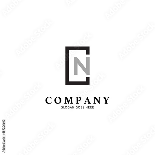 Initial Letter CN Icon Vector Logo Template Illustration Design
